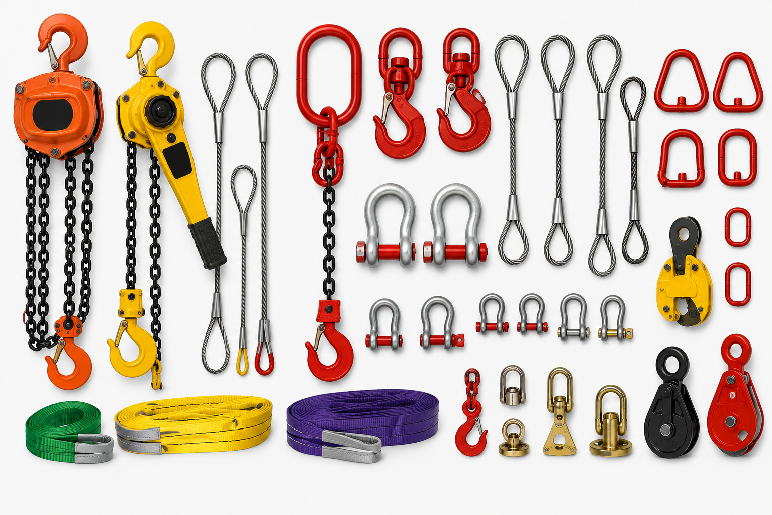 Lifting accessories and rigging hardware we supply